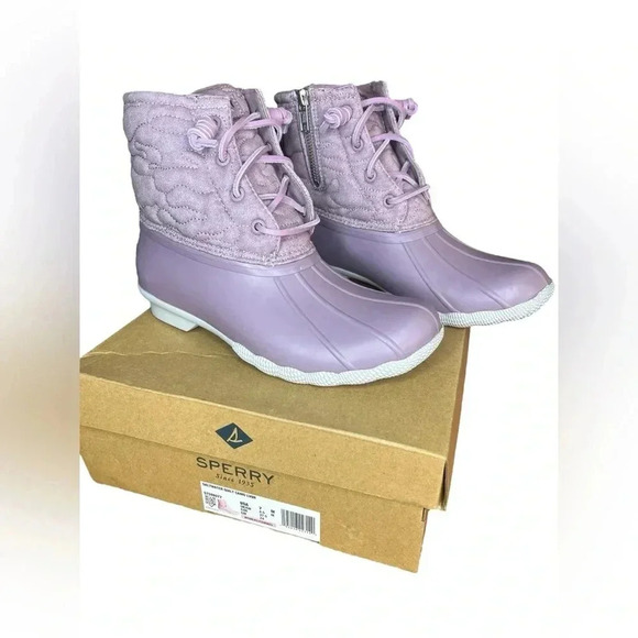 Sperry Saltwater Quilt Camo Lavender women’s sz 7 NIB - Picture 1 of 4